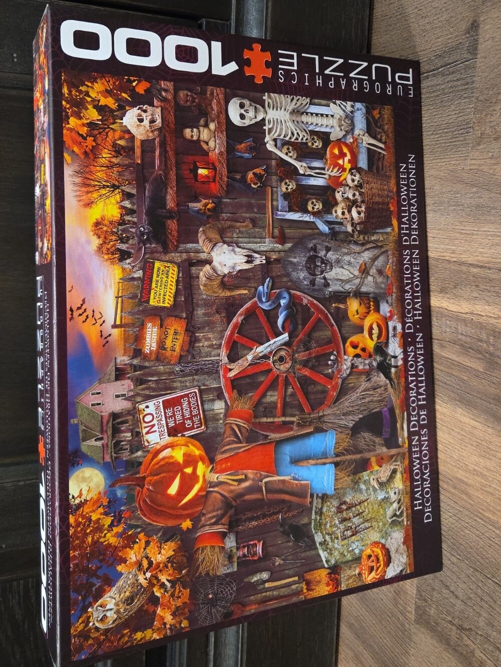 Eurographics 1000-Piece Halloween Puzzle - Pumpkin & Skeleton Scene